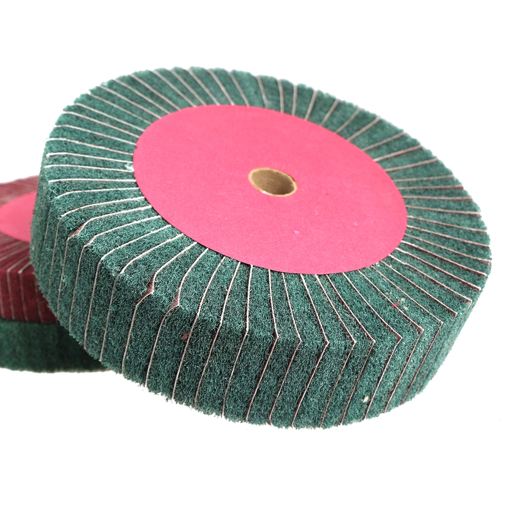 4 Inch Vertical Non-Woven Grinding&Polishing Flap Disc Nylon Flap Wheel