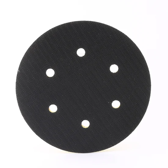 5 pollici 6 pollici 3mm 70 fori 6 pollici 150mm OEM disco abrasivo gancio e anello disco abrasivo supporto cuscino protezione interfaccia pad